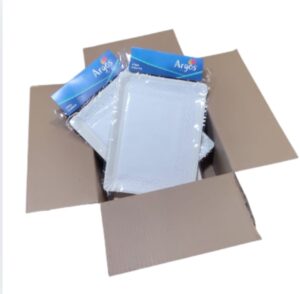 Bandejas Rectangulares Con Blonda 28.5 X 22 CM 10 Unidades