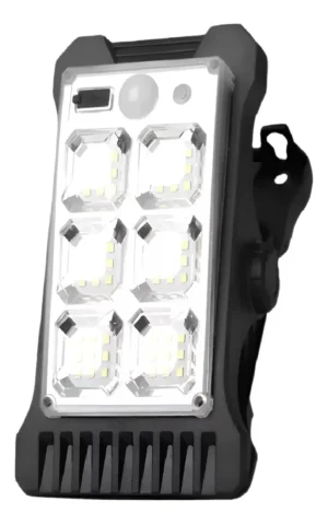 Foco Solar Led Sensor Movimiento Tipo Pinza Clip Fácil