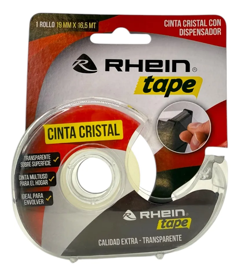Cinta Cristal Con Dispensador 1 Rollo 19mm X 16,5 Mt