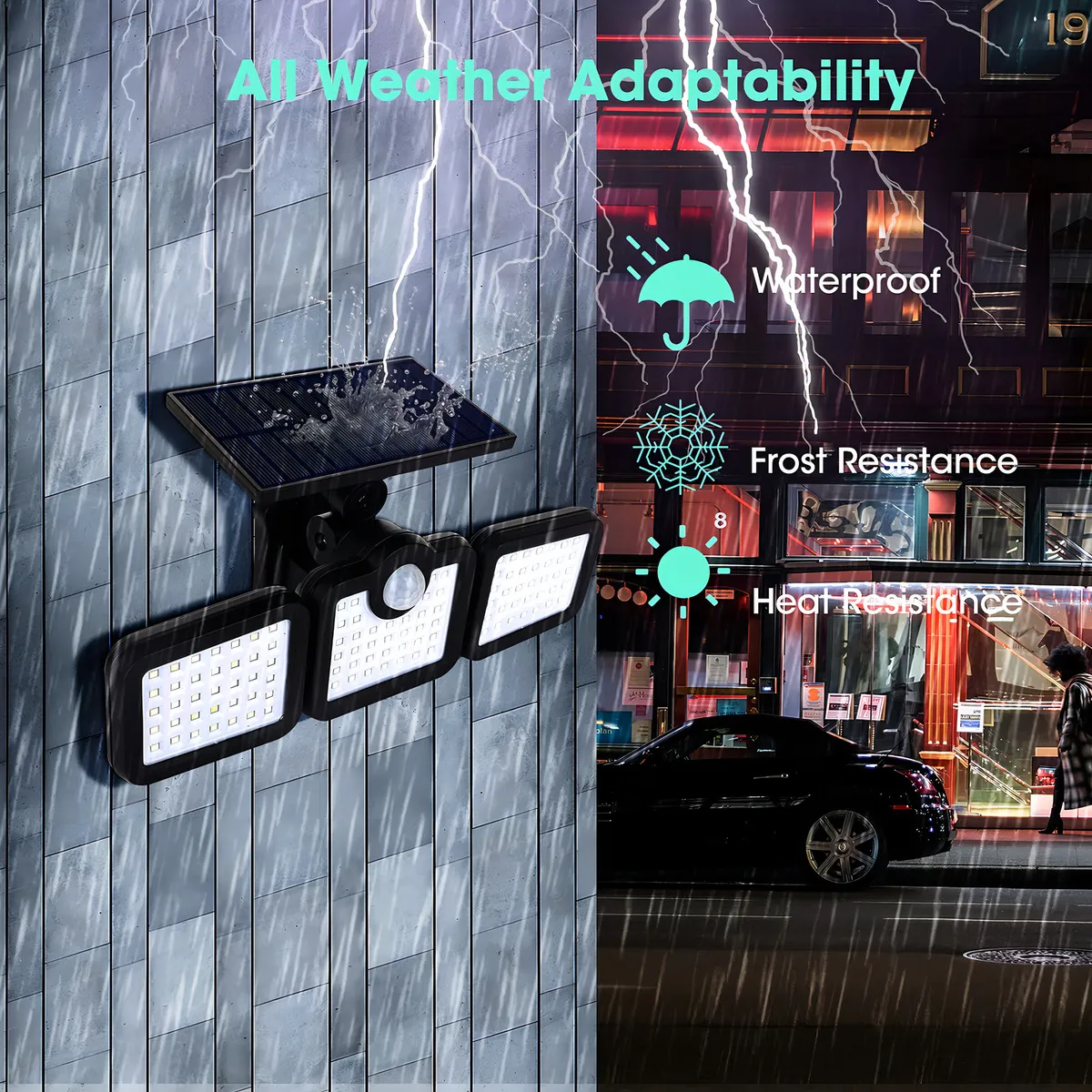 Luces Solares Exterior Con Sensor De Movimiento Tasbel - Imagen 3