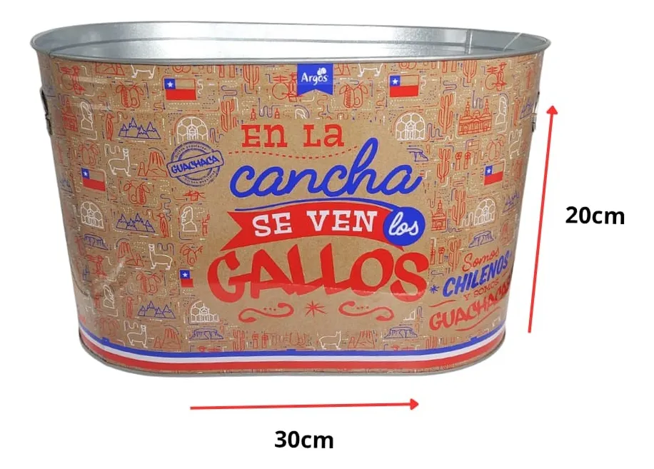 Cooler Balde Metálico Guachaca Argos 20 X 30cm - Imagen 4