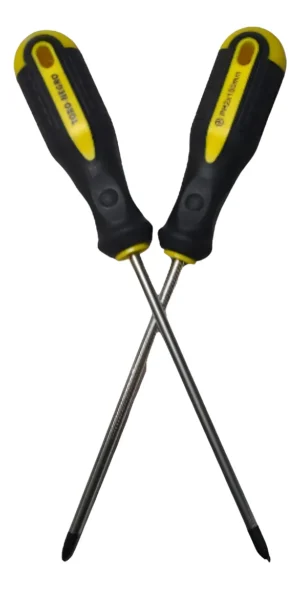 Destornillador De Punta Cruz Con Mango De Color 6x150mm