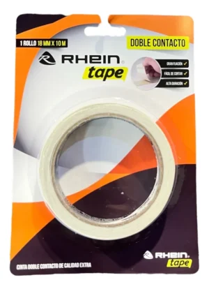 Doble Contacto 18mm X 10metros Cinta Doble Faz (5 Unidades)