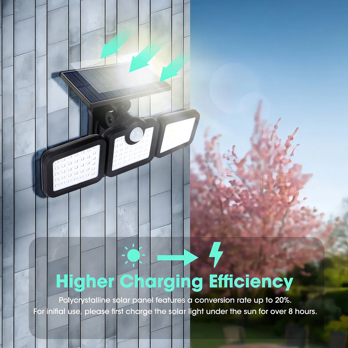 Luces Solares Exterior Con Sensor De Movimiento Tasbel - Imagen 4